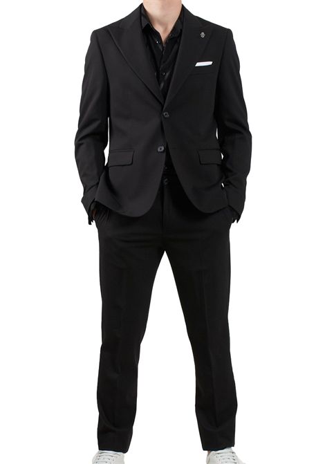 Abito Daniele Alessandrini uomo A001101 Nero classic revers DANIELE ALESSANDRINI | Abito | A001101